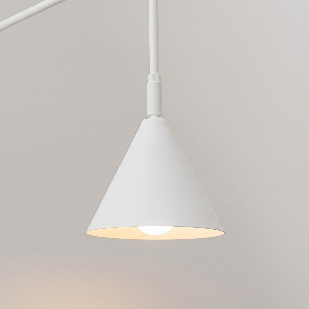 Wall lamp NOX 1 white with a switch