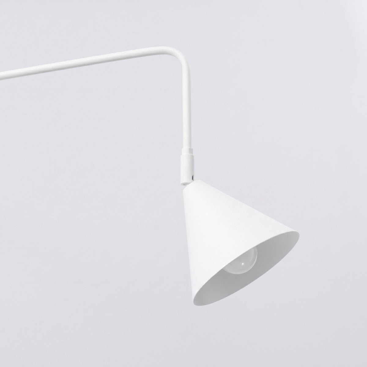Wall lamp NOX 1 white with a switch