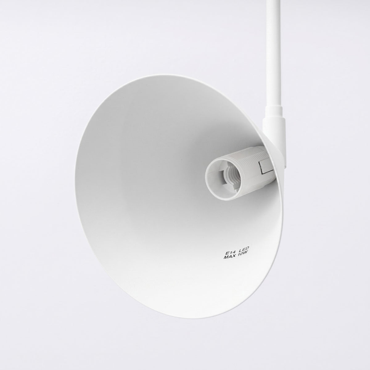 Wall lamp NOX 1 white with a switch