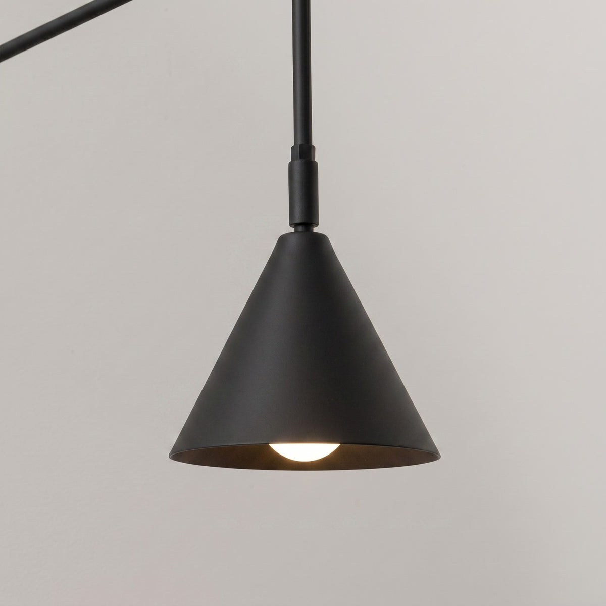 Wall lamp NOX 1 black with a switch