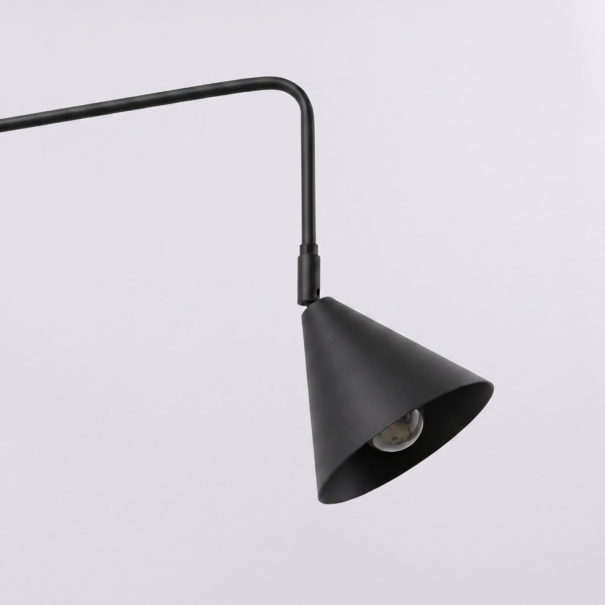 Wall lamp NOX 1 black with a switch