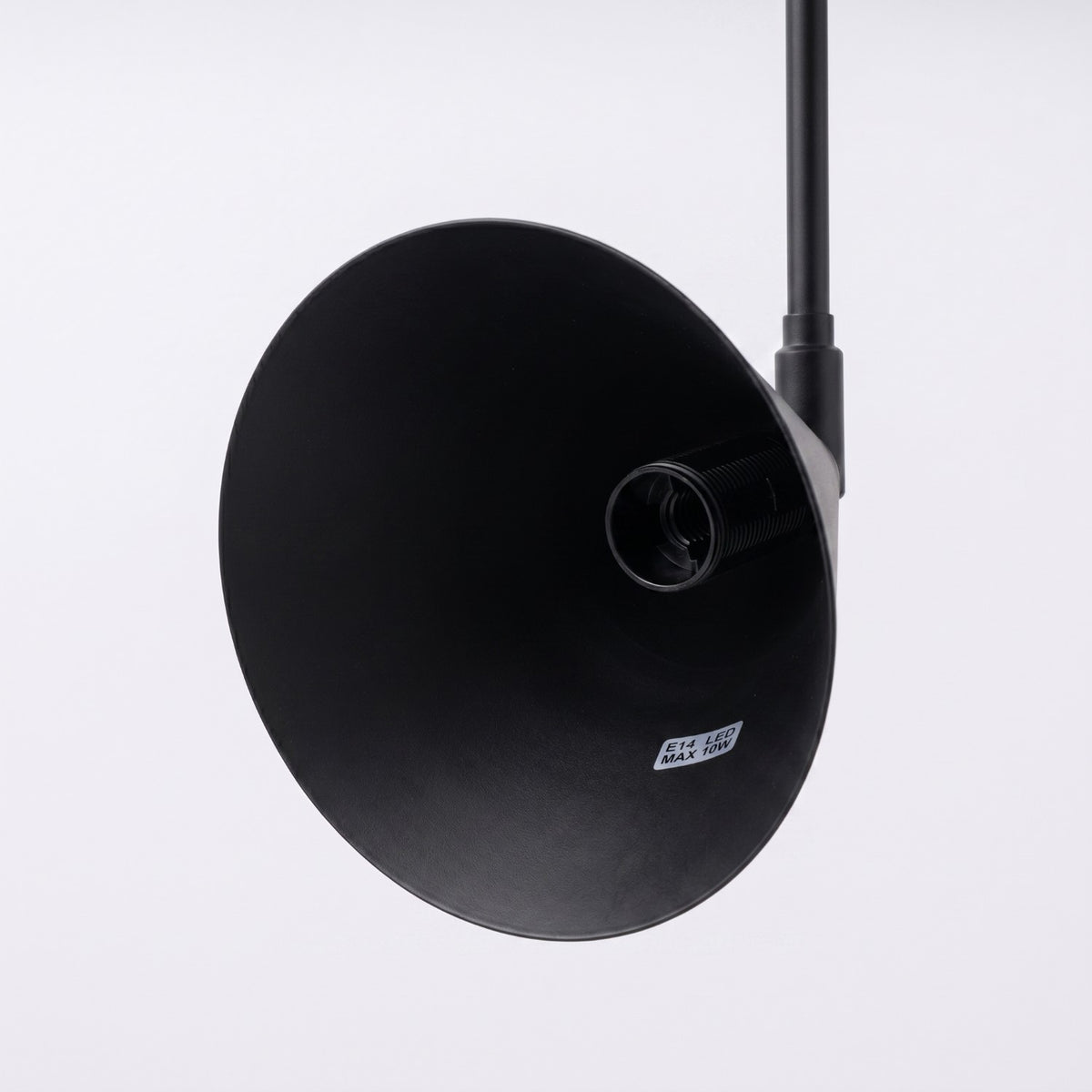 Wall lamp NOX 1 black with a switch