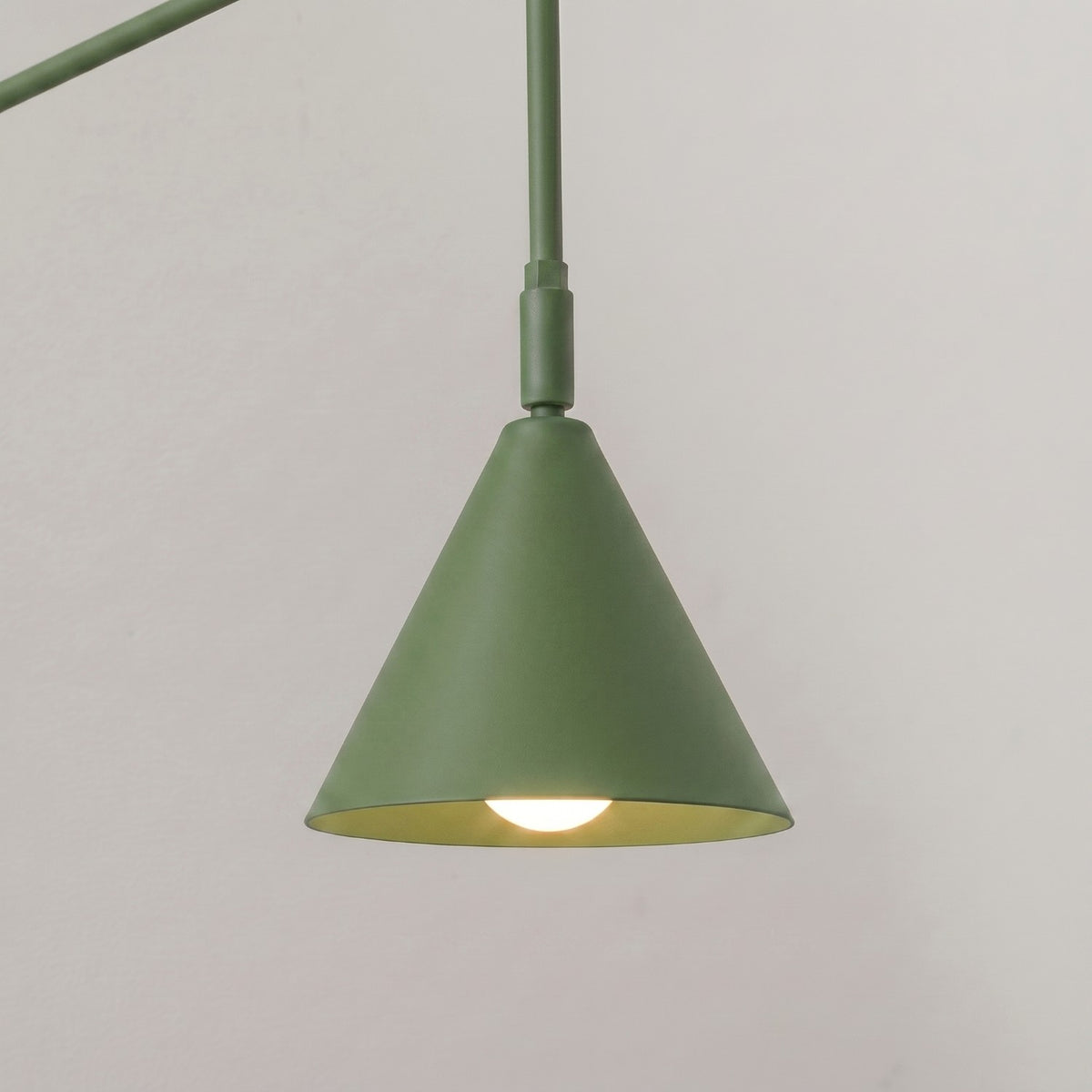 Wall lamp NOX 1 olive green with a switch