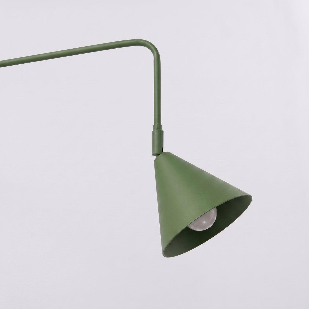 Wall lamp NOX 1 olive green with a switch