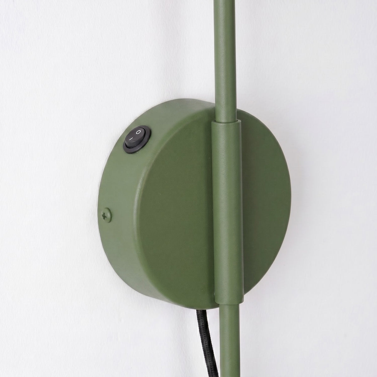 Wall lamp NOX 1 olive green with a switch