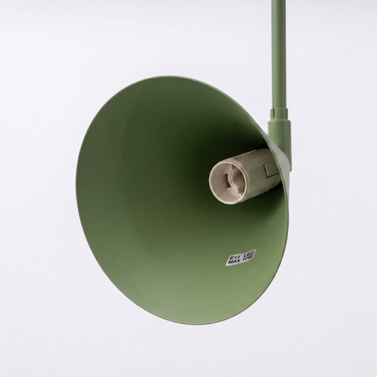 Wall lamp NOX 1 olive green with a switch