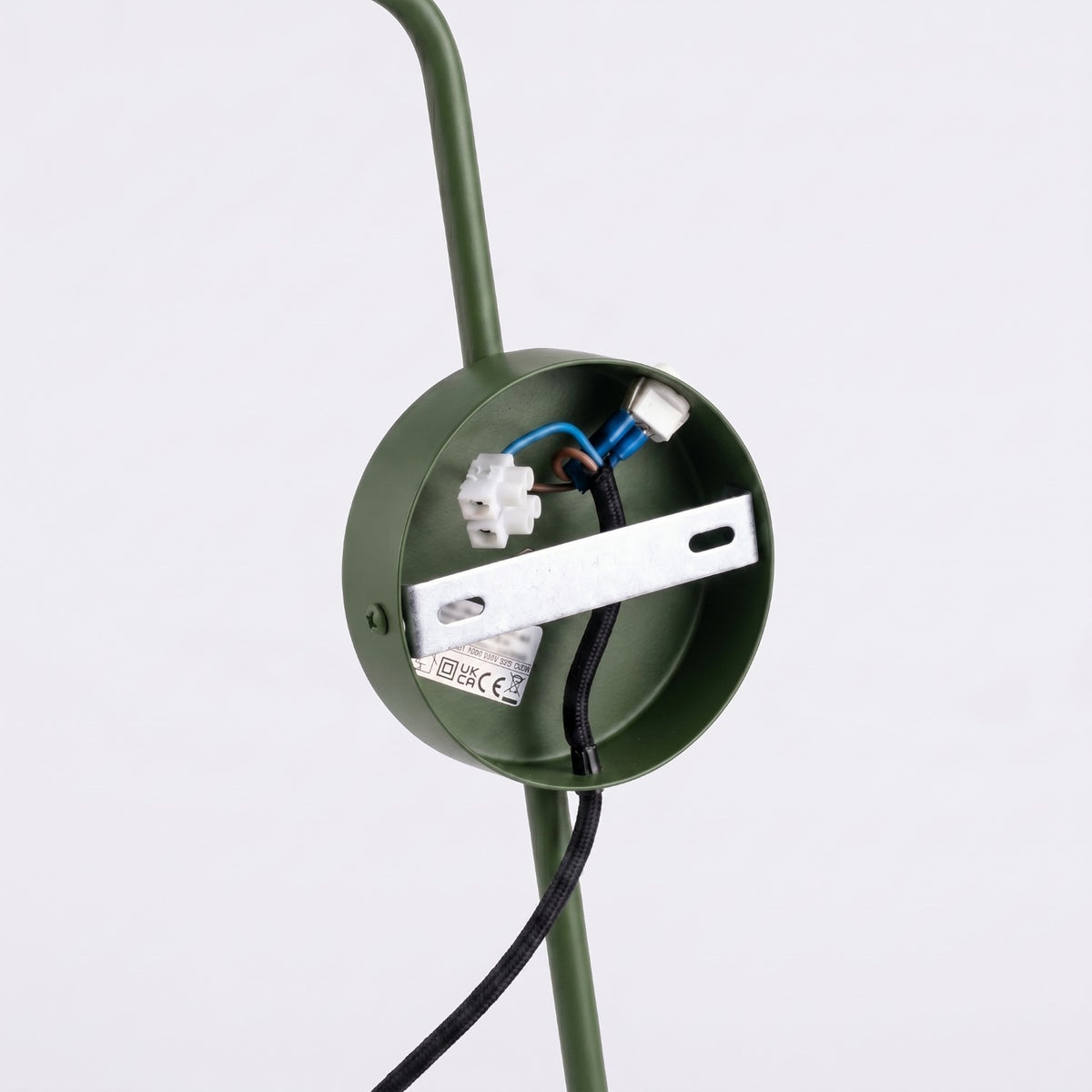 Wall lamp NOX 1 olive green with a switch