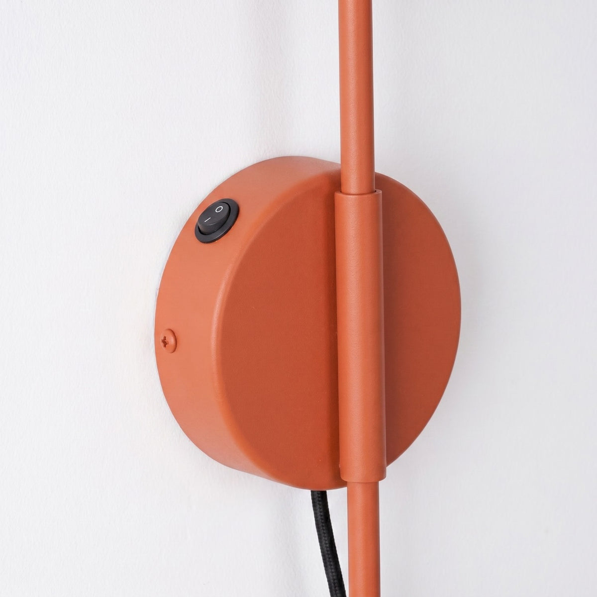 Wall lamp NOX 1 red ochre with a switch