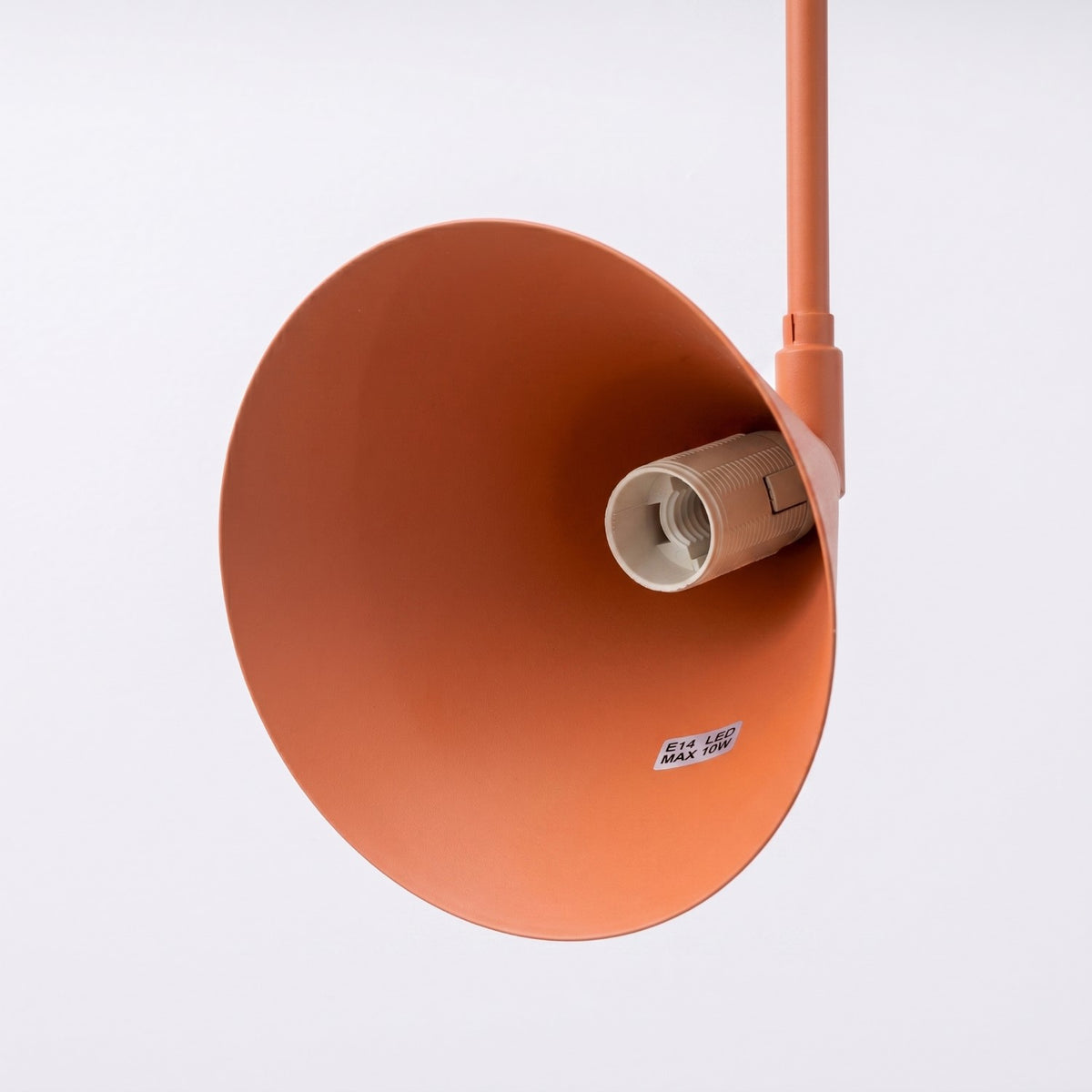 Wall lamp NOX 1 red ochre with a switch