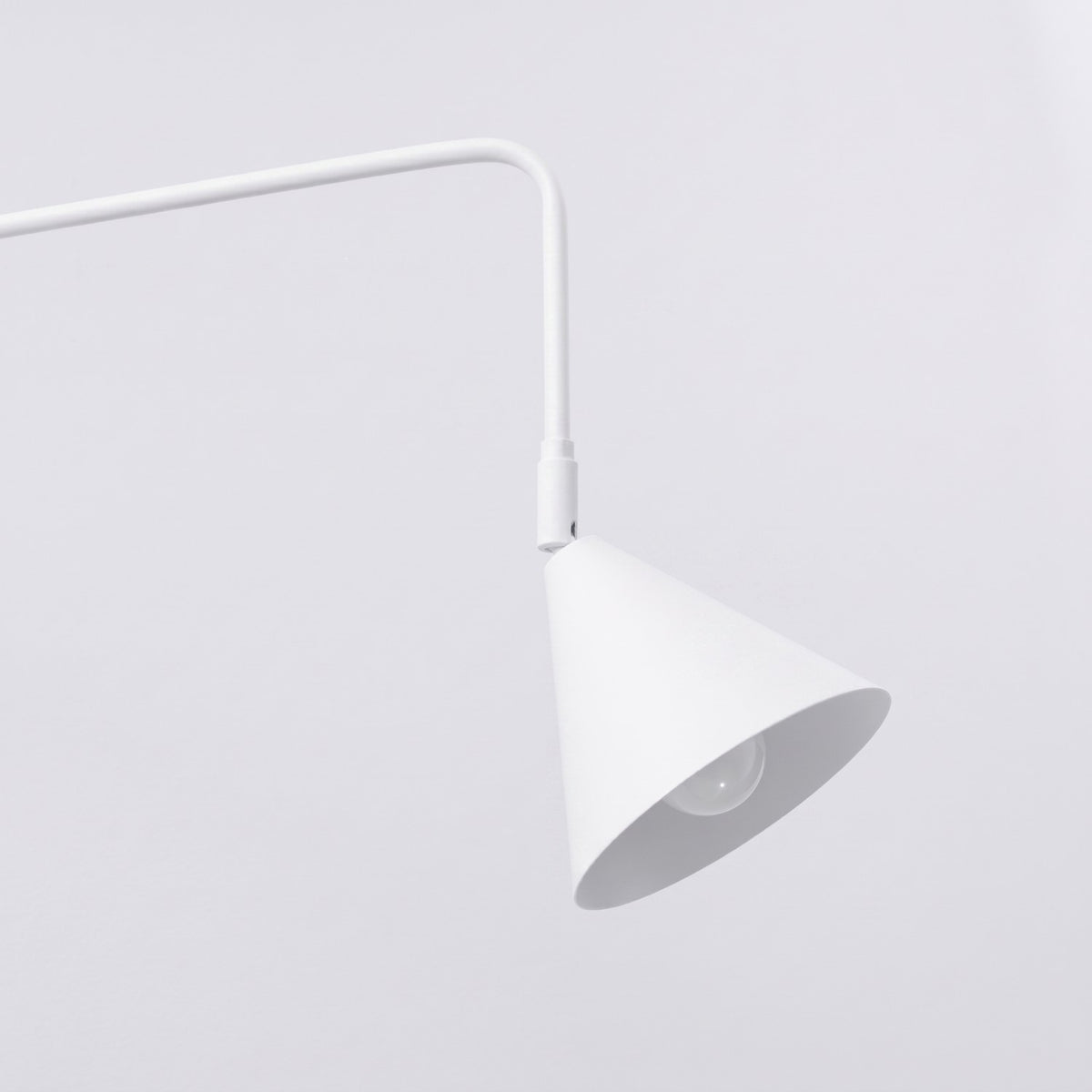 Wall lamp NOX 2 white with a switch
