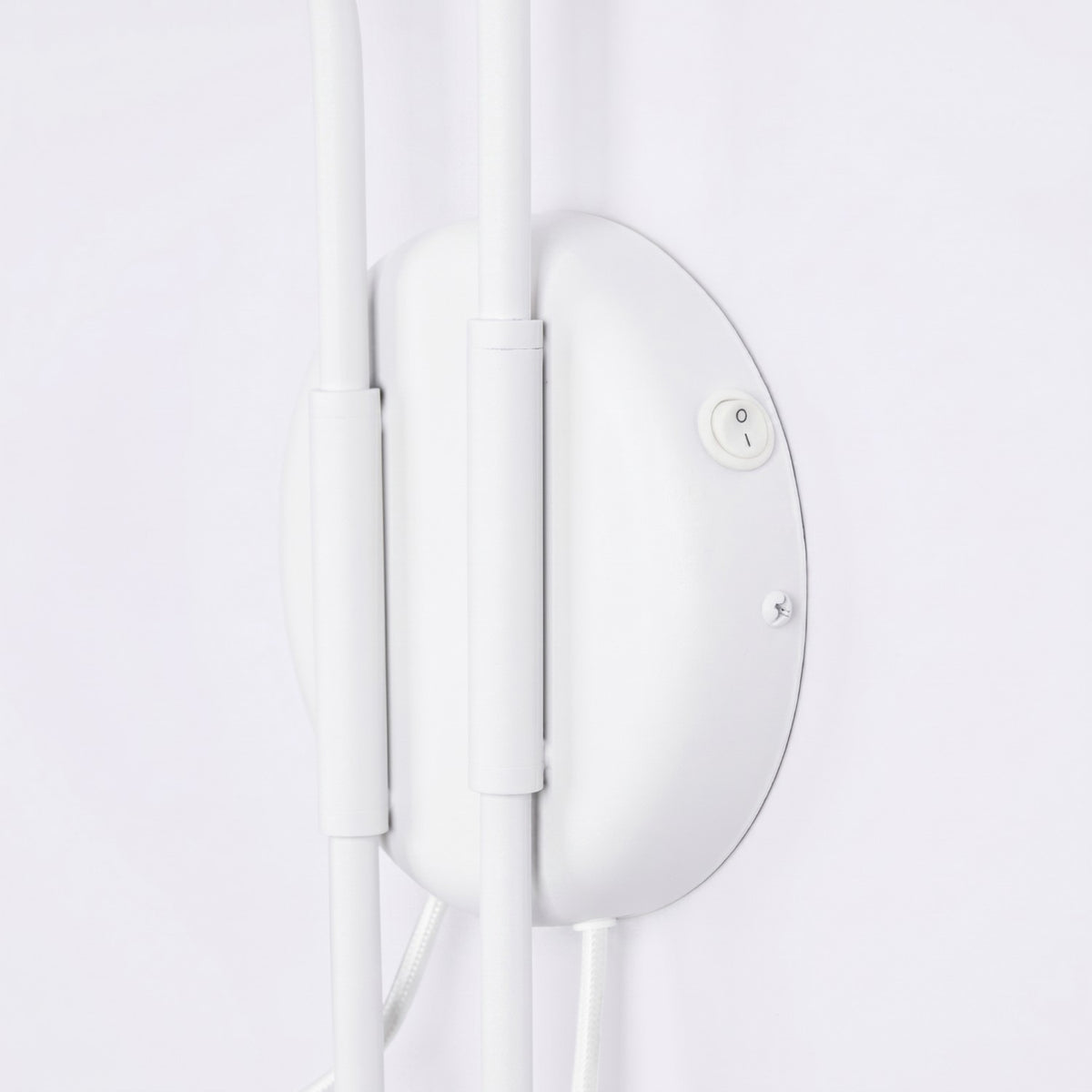 Wall lamp NOX 2 white with a switch