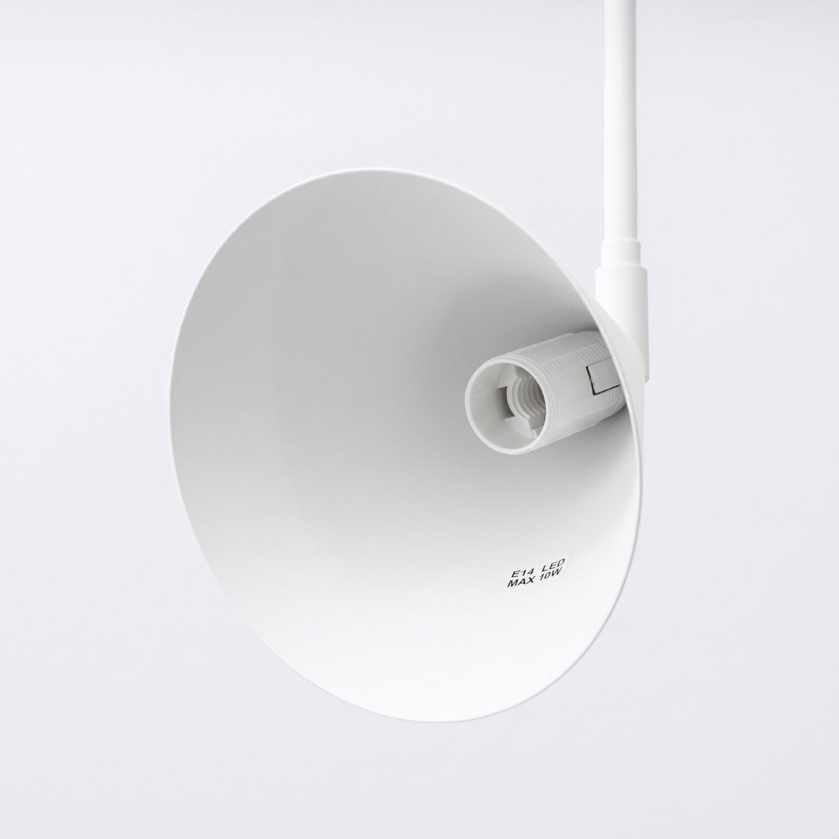 Wall lamp NOX 2 white with a switch