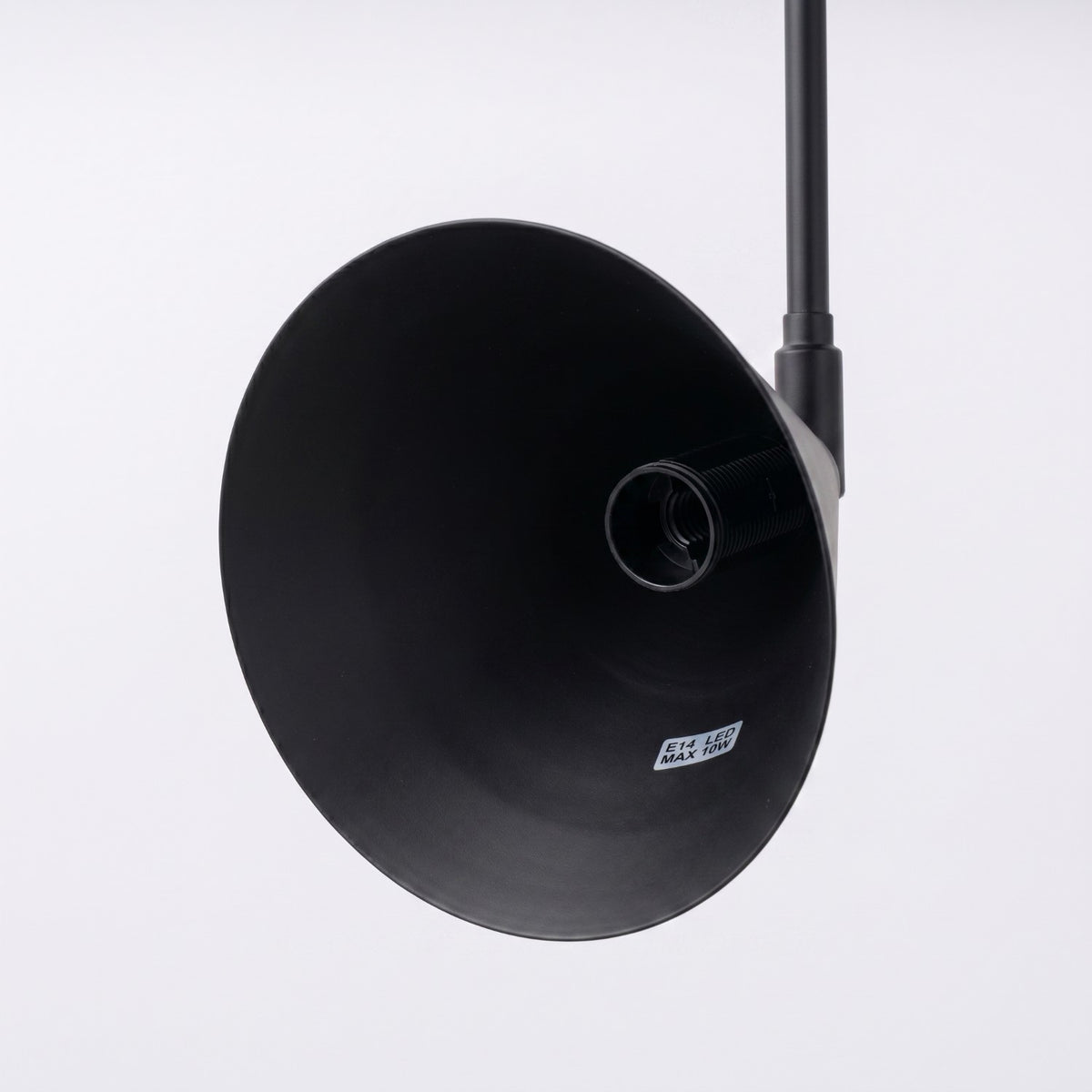 Wall lamp NOX 2 black with a switch