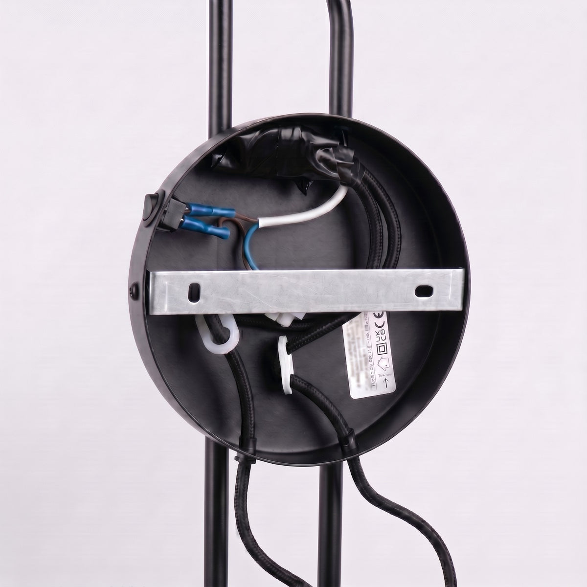 Wall lamp NOX 2 black with a switch