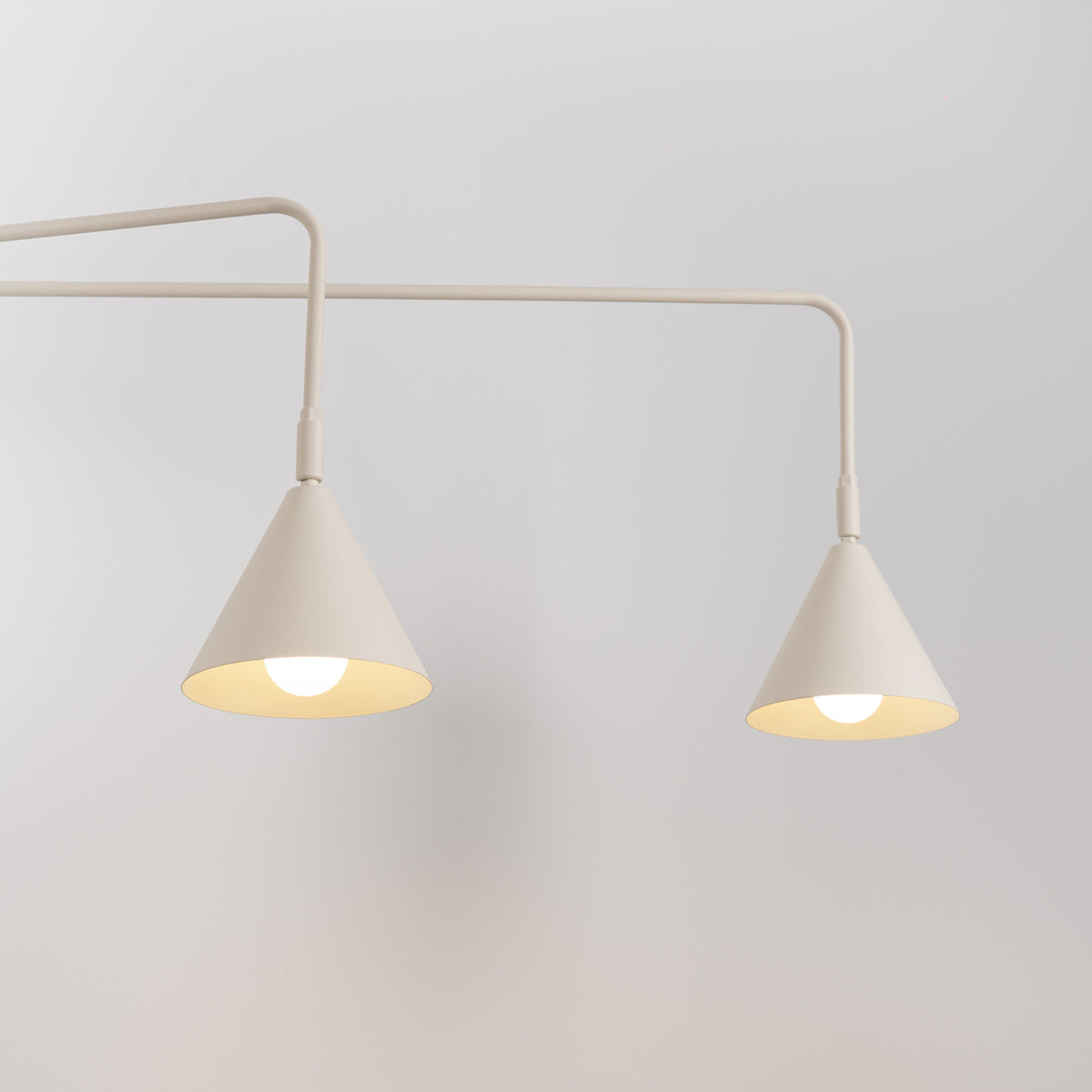 Wall lamp NOX 2 beige with a switch