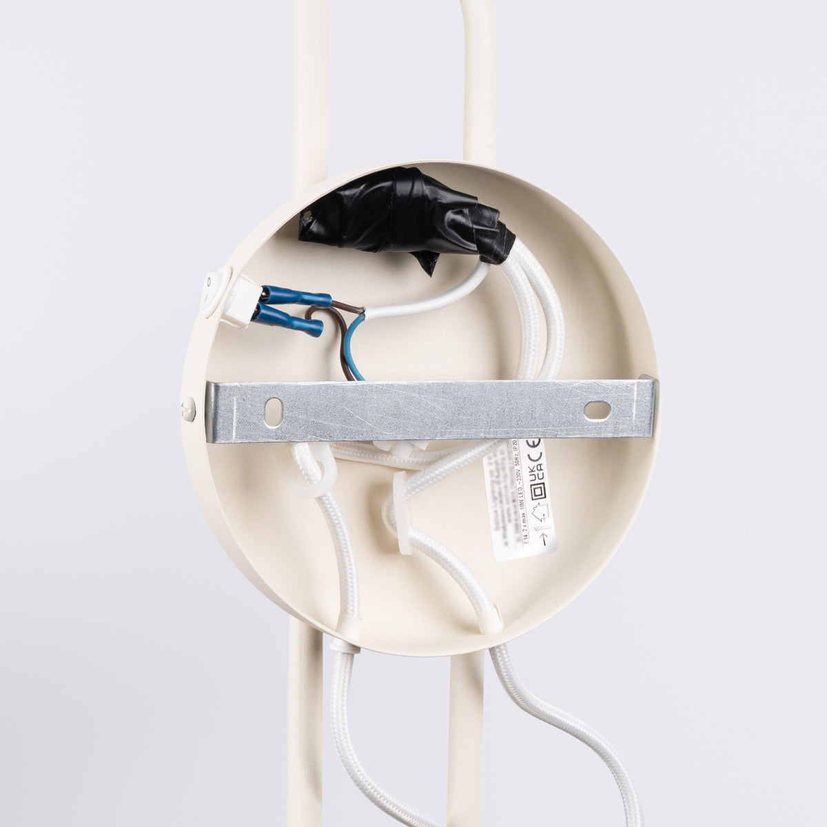 Wall lamp NOX 2 beige with a switch
