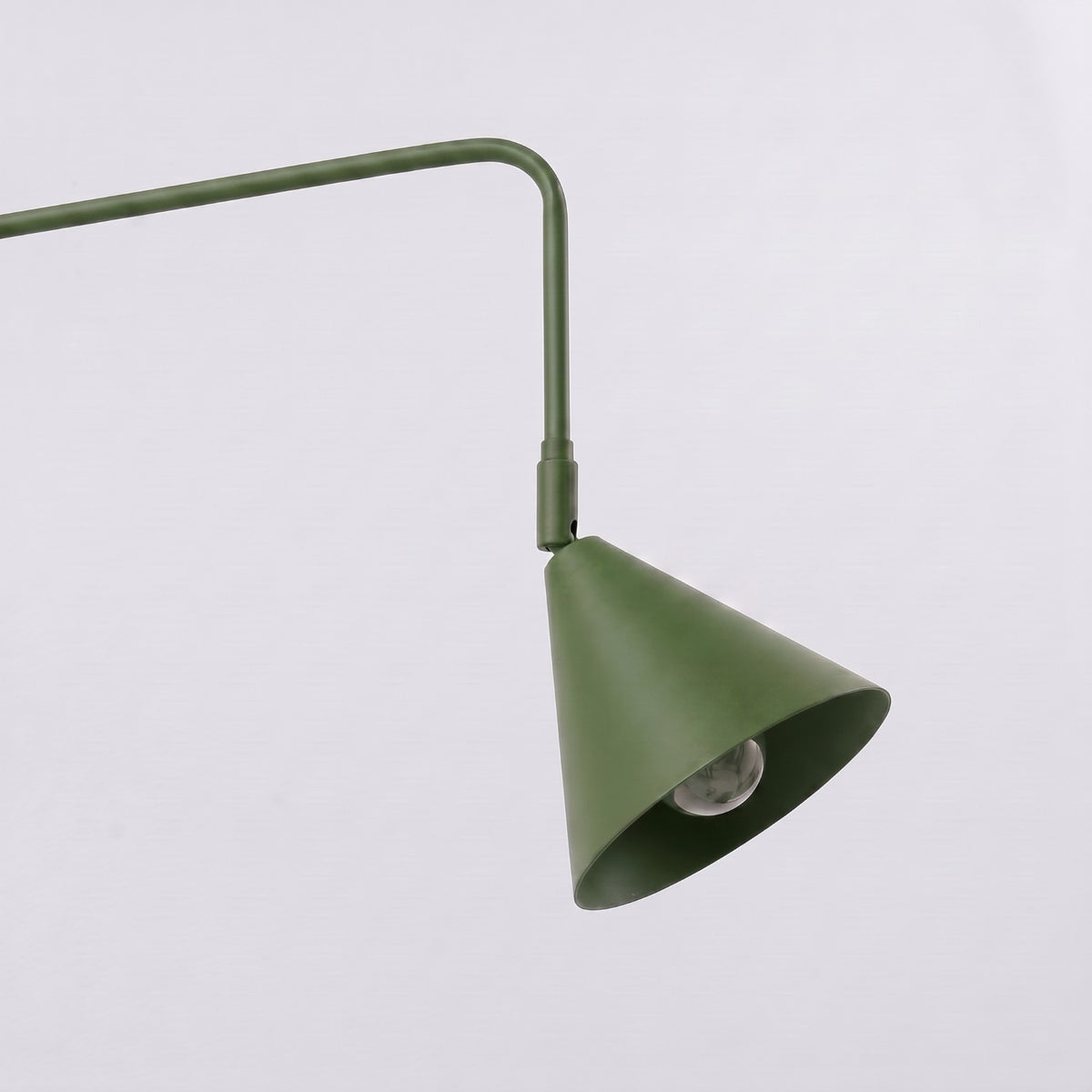 Wall lamp NOX 2 olive green with a switch