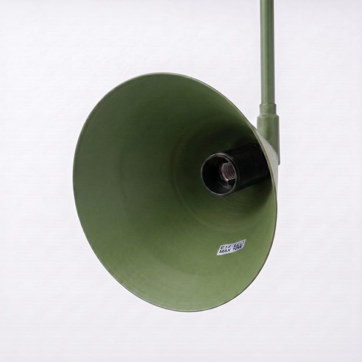 Wall lamp NOX 2 olive green with a switch