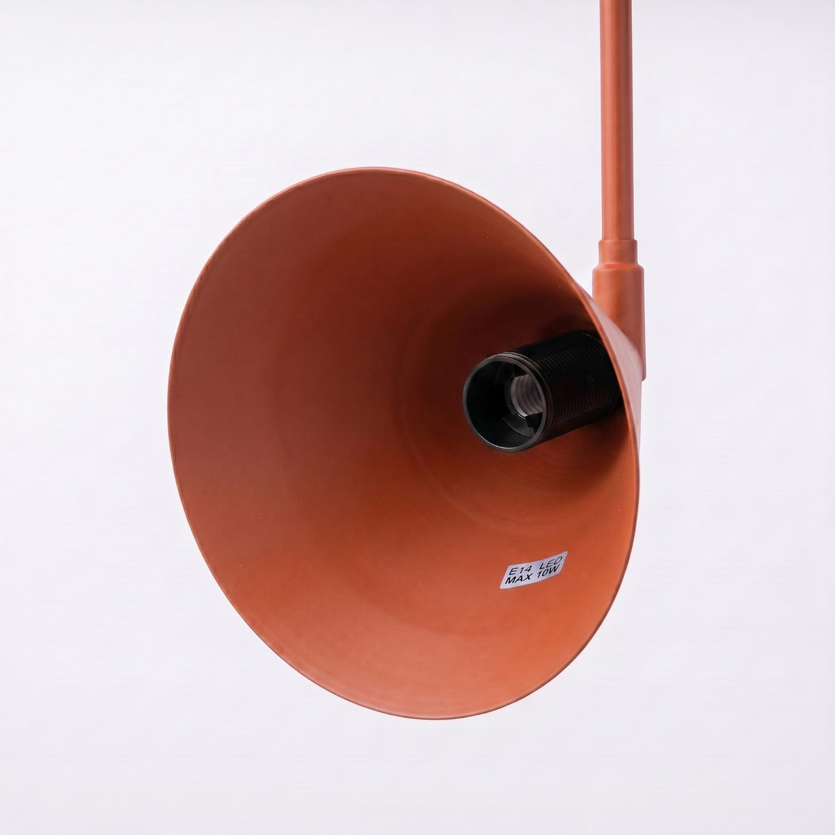 Wall lamp NOX 2 red ochre with a switch