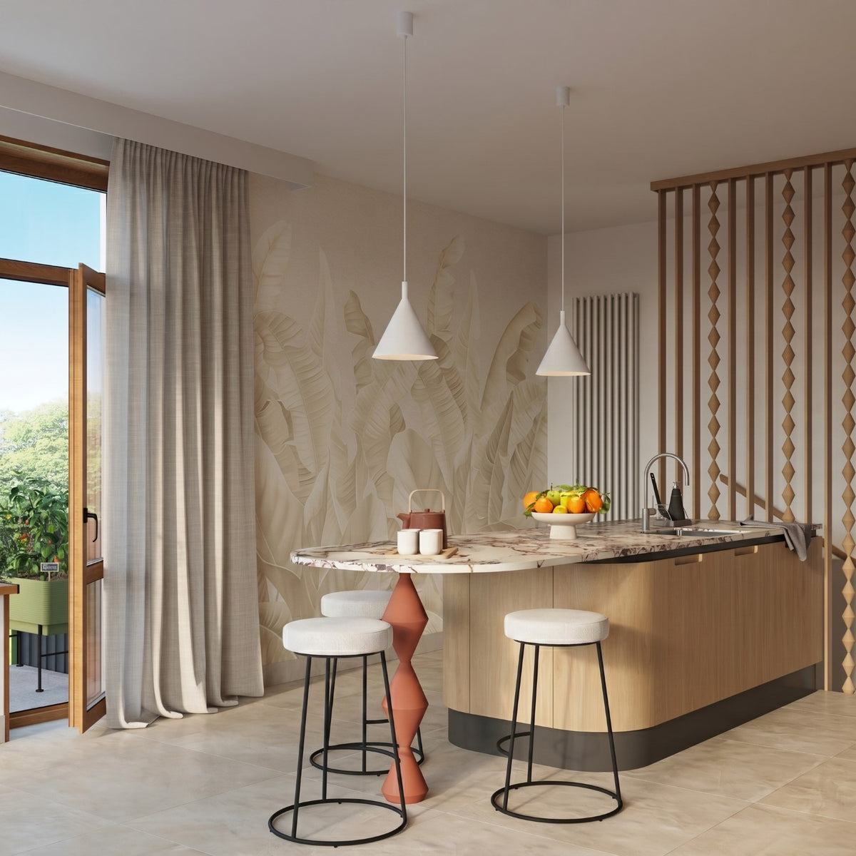 Pendant lamp NOX 25 white