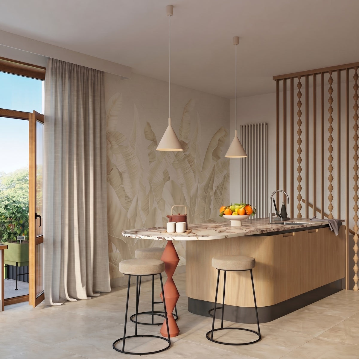 Pendant lamp NOX 25 beige