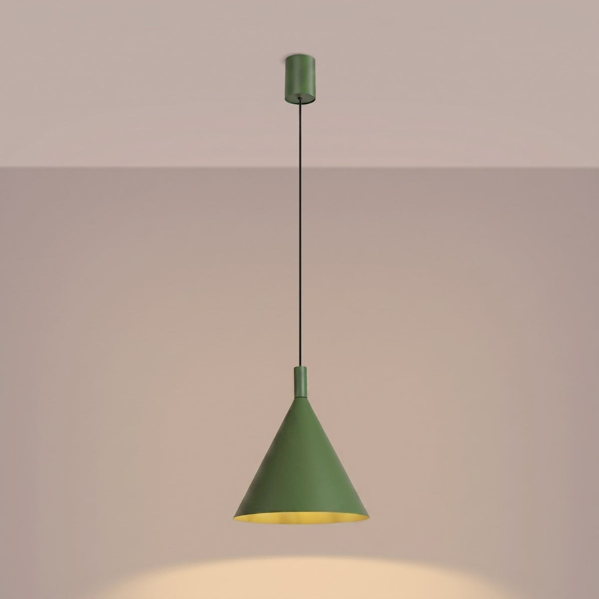 Pendant lamp NOX 25 olive green