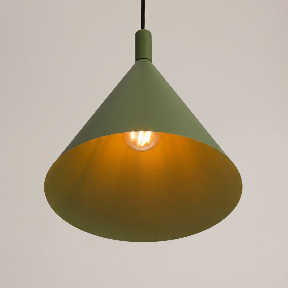 Pendant lamp NOX 25 olive green