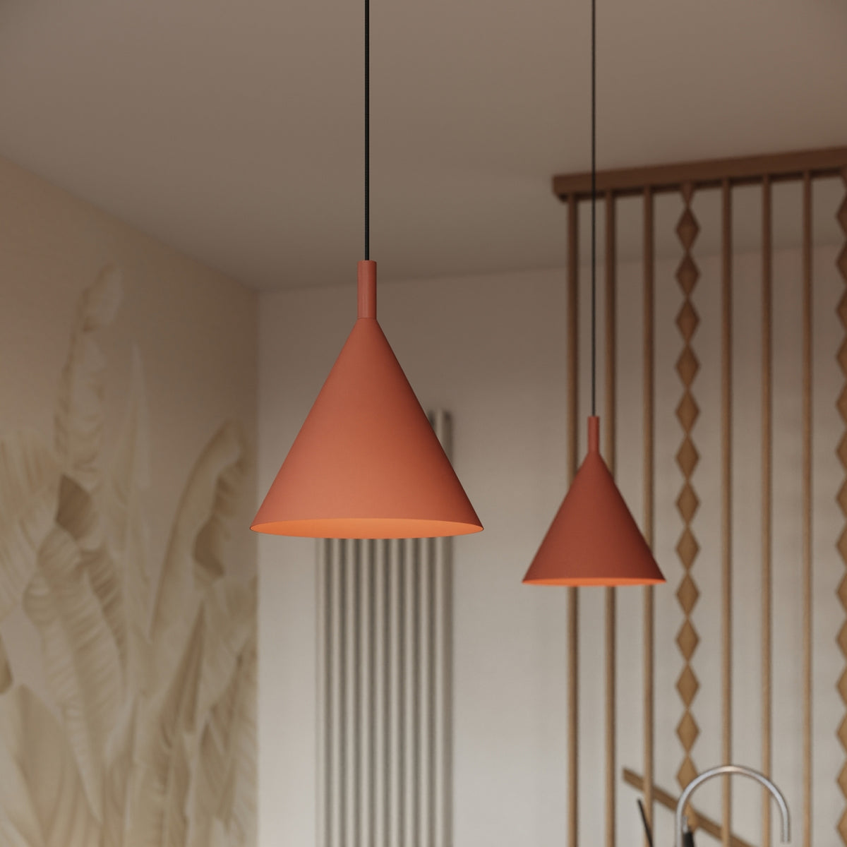 Pendant lamp NOX 25 red ochre