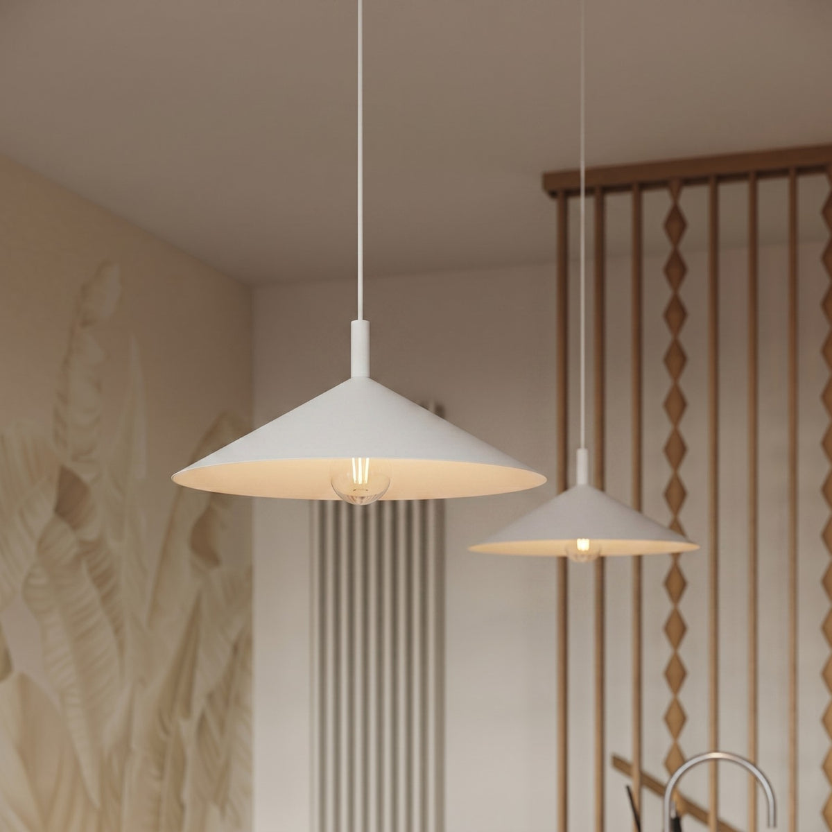 Pendant lamp NOX 40 white