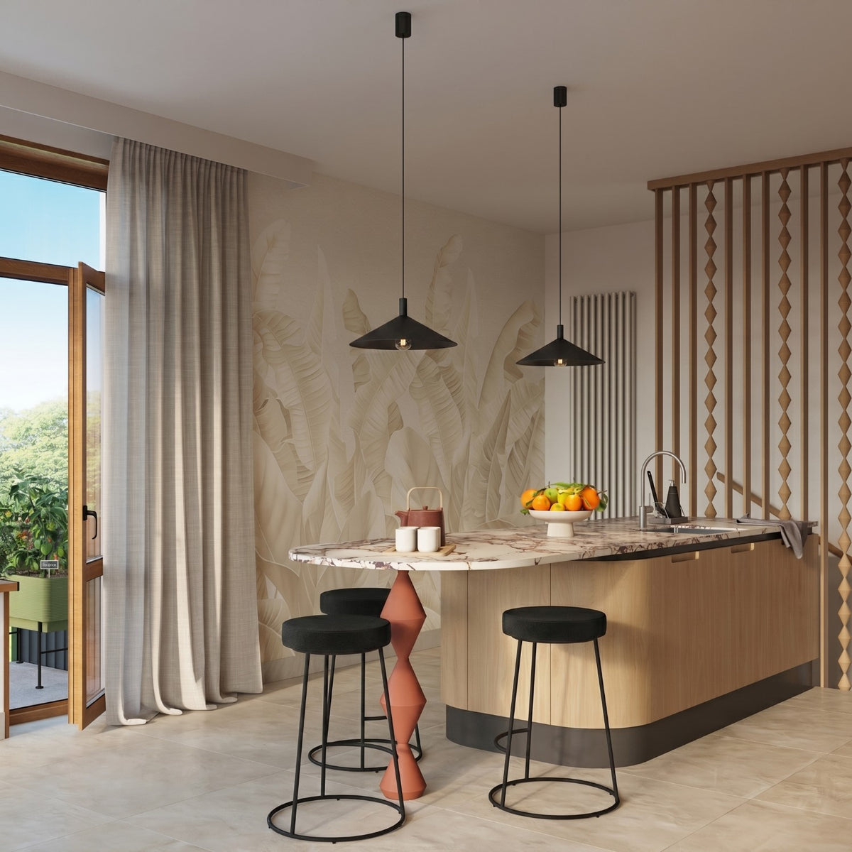Pendant lamp NOX 40 black