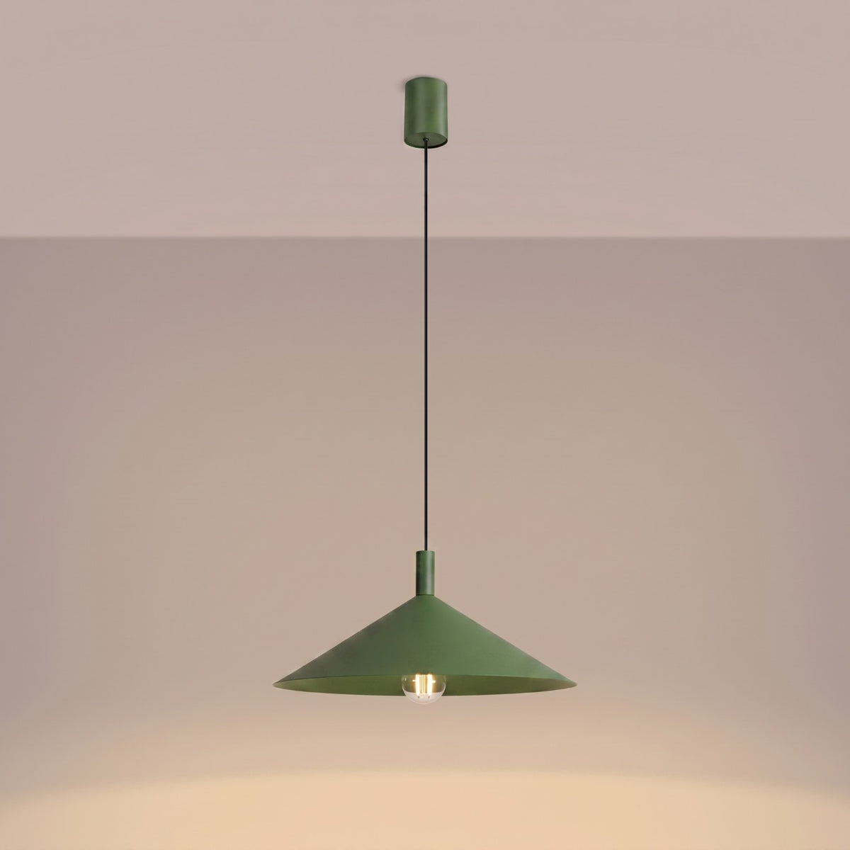 Pendant lamp NOX 40 olive green