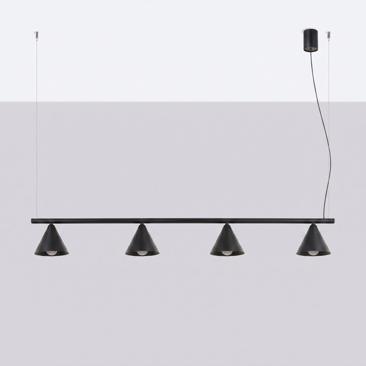 Chandelier NOX 4L black