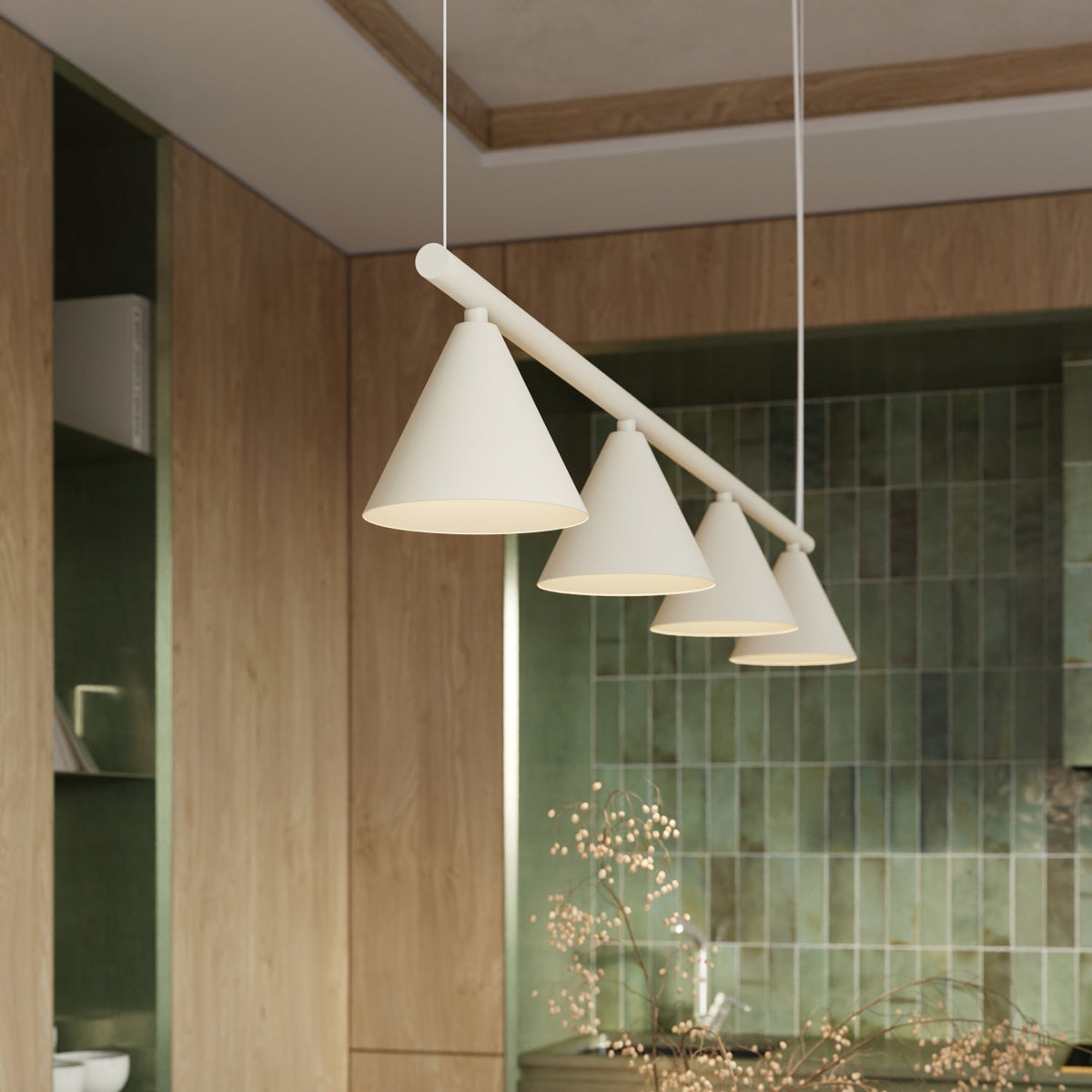 Chandelier NOX 4L beige