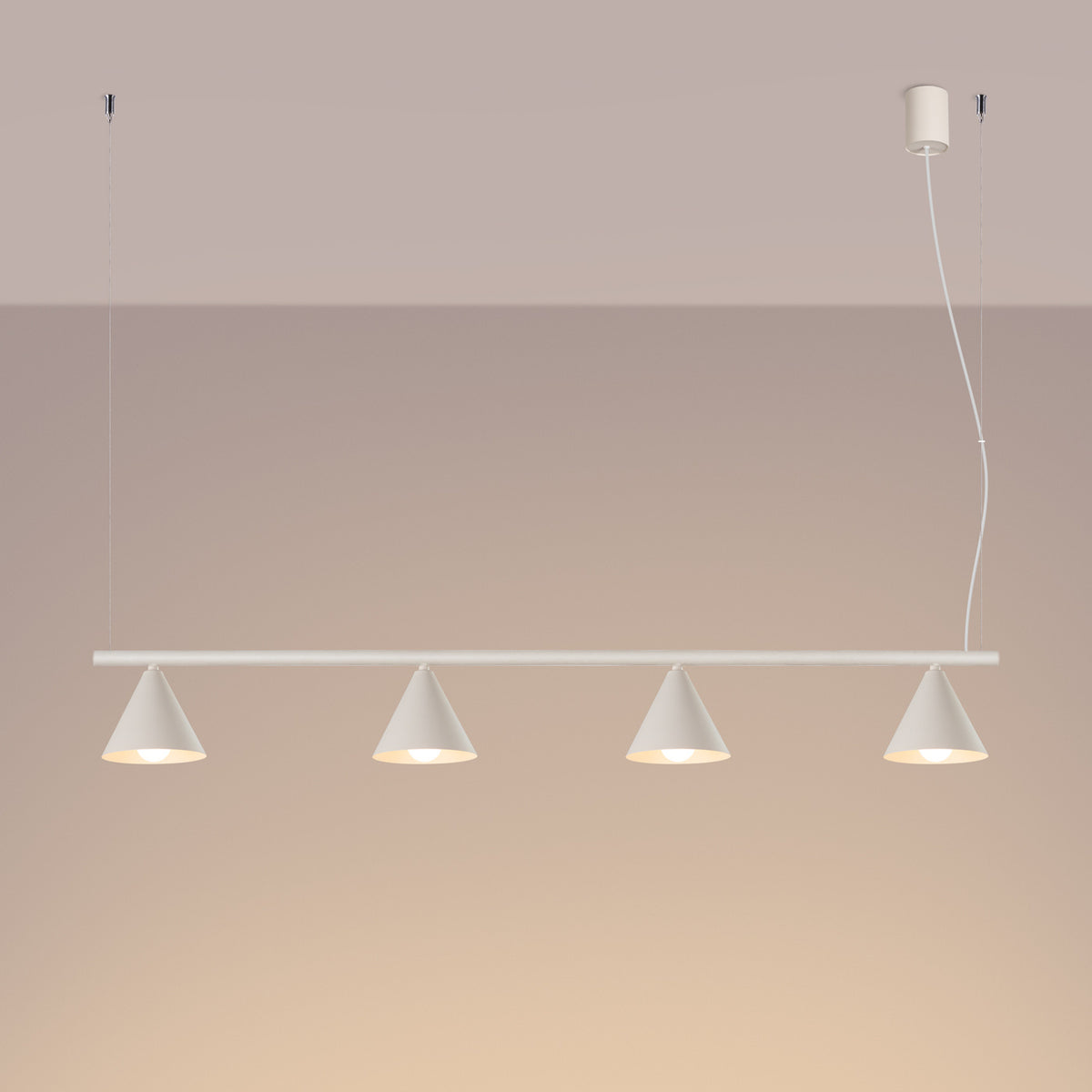 Chandelier NOX 4L beige