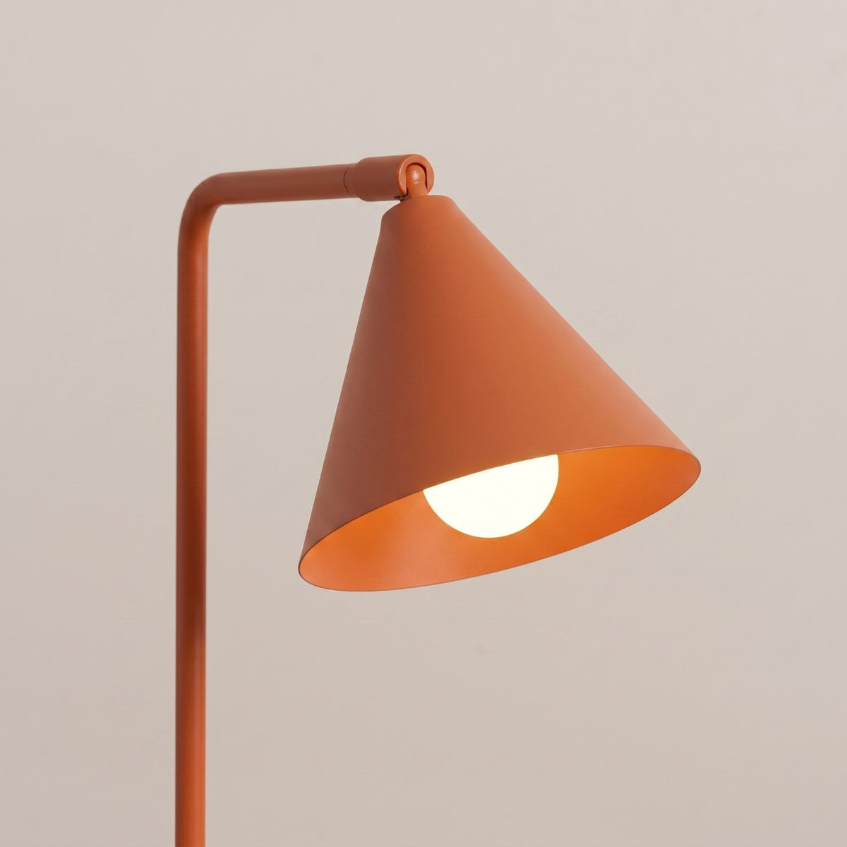 Table lamp NOX red ochre