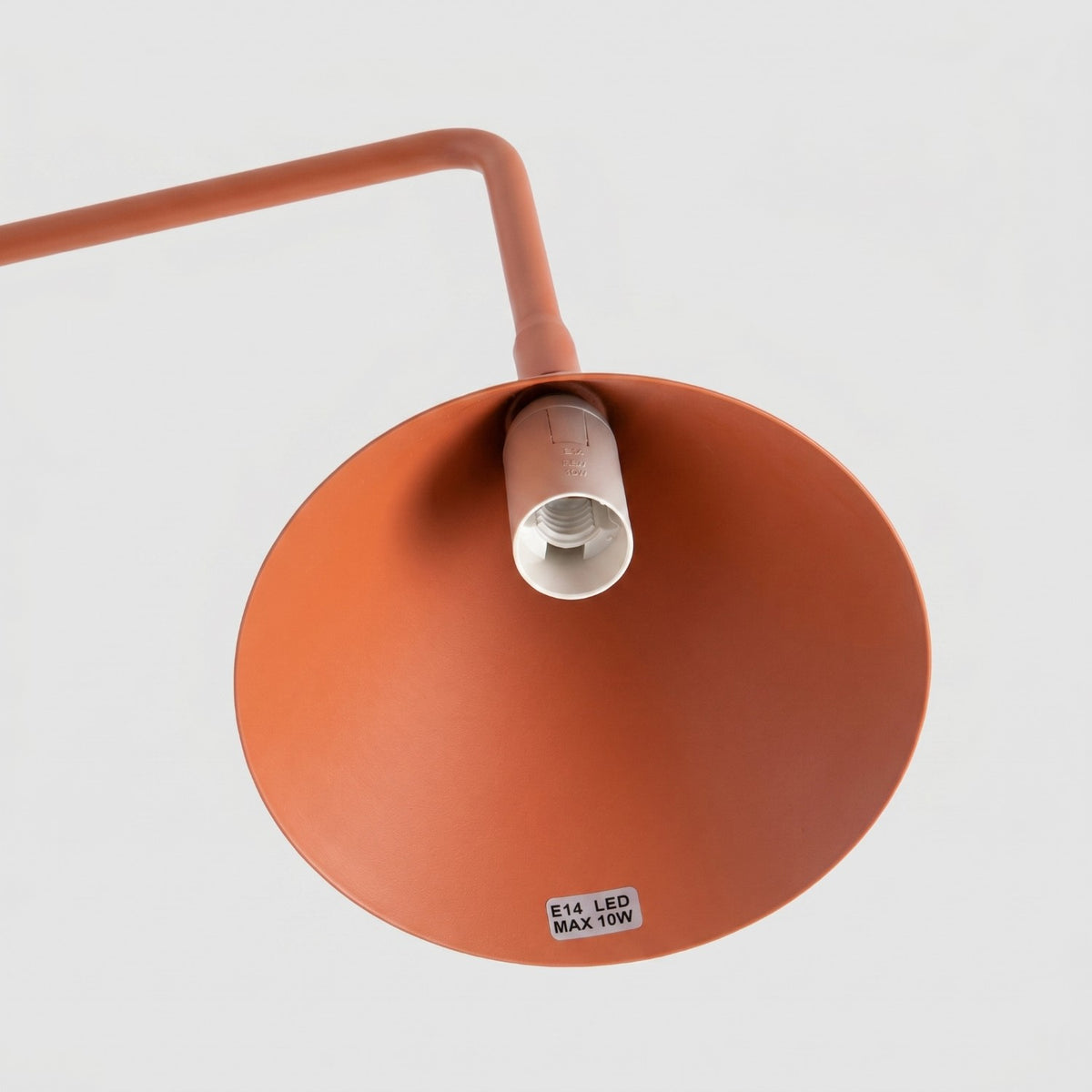 Table lamp NOX red ochre